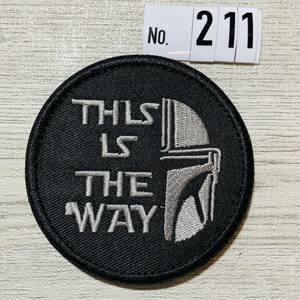 スターウォーズ starwars 211 刺繍ワッペン ベルクロ付☆ ミリタリー サバゲー マジックテープ パッチ