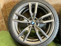 BMW 3シリーズ G20 G21 純正 Mスポーツ 19インチ 8J +27 8.5J +40 225/40R19 255/35R19 VRX3 2021年 イボ付き タイヤホイール 4本セット_画像2