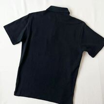 バーバリー ロンドン BUBERRY LONDON ポロシャツ S (日本M ) ブラック ノバチェック 半袖 鹿の子 シャツ 黒 _画像6