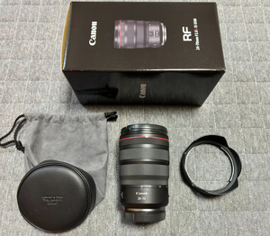 Canon RF24-70mm F2.8 L IS USM キヤノン RFレンズ (欠品なし、レンズフード・レンズポーチ付)