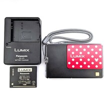 【19007】Panasonic パナソニック LUMIX ルミックス DMC-FP3 ディズニーモデル デジタルカメラ デジカメ 純正バッテリー付属 通電確認済み_画像1