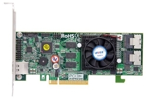 ARECA ARC-1225-8i SAS SATA内マルチレーンx2 8ポート PCI Express 3.0 x8 1GBメモリRAIDカード