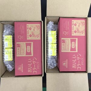 送料無料・匿名配送・即決　森永 おいしいコラーゲンドリンク ピーチ味 125ml 24本+レモン味 125ml 4本