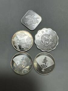  original silver made year . Sakura. according coming out 5 pieces set 27.4g sv1000