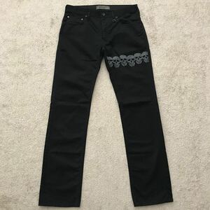 レア! Levi's リーバイス 511 BK511-0016 スカル ペイントスタッズ ブラック スリム パンツ W32 L33 黒 SLIM 髑髏 SKULL STUDS ジーンズ