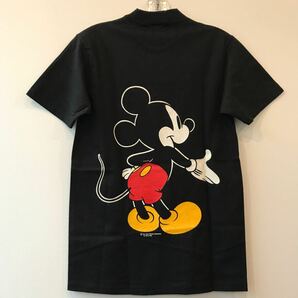 90's USA製 デッドストック DISNEY MICKEY MOUSE ミッキーマウス 両面プリント モックネック Tシャツ (S) COTTON DELUXE anvil ビンテージの画像8