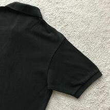 日本製 LACOSTE ラコステ L1212X 鹿の子 ポロシャツ ブラック サイズ 3 半袖 POLO 黒 フレンチ フララコ MADE IN JAPAN 国内正規品_画像8