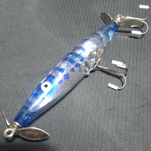 激レア オールド ヘドン old Heddon dying flutter ダイイングフラッター スミスカラー 縦割れ タテワレ リフレクター ルアー