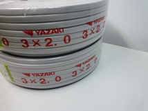 未使用品　矢崎電線 YAZAKI VVF　3x2.0mm　100m巻　2個セット_画像2