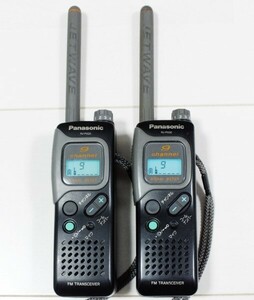 Panasonic special small electric power transceiver RJ-PX30 9ch 2 pcs pair set 