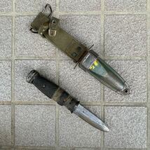 ナイフ　US M8A1 米軍　銃剣　全長21cm 刀身約9cm ケース付　蔵出し品　現状品_画像4