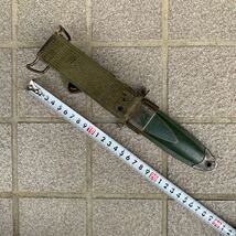 ナイフ　US M8A1 米軍　銃剣　全長21cm 刀身約9cm ケース付　蔵出し品　現状品_画像7