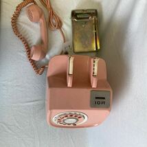 公衆電話 ピンク電話 当時物 美品　アンティーク 現状品　　ダイヤル式 昭和レトロ 本物品_画像8