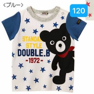 120 新品 ミキハウス ダブルB 半袖Tシャツ