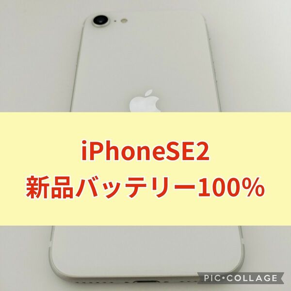 新品バッテリー iPhone SE 第2世代 64GB ホワイト SIMフリー