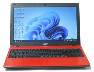 *acer TMP453M core i5 memory 8GB SSD256GB Windows11 15.6 -inch camera office2021 * red in addition, grade up . re-exhibition tube 1634