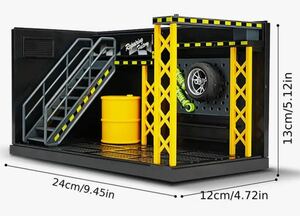 ディスプレイ　ガレージ　車　車庫　ミニカー　収納