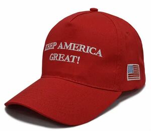 即決　トランプ大統領　応援　帽子　キャップ赤