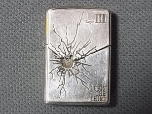 ZIPPO　ライター　中古品　ルパン三世　弾痕とルパン