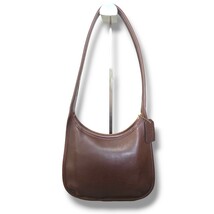 美品 COACH コーチ オールドコーチ エルゴ ショルダーバッグ ダークブラウン 9020 ワンショルダー ヴィンテージ グラブタンレザー_画像2