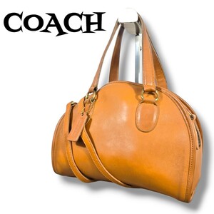 1円 COACH コーチ オールドコーチ ハンドバッグ 2way ショルダーバッグ チャドウィック ミニボストンバッグ キャメル ゴールド金具 9928