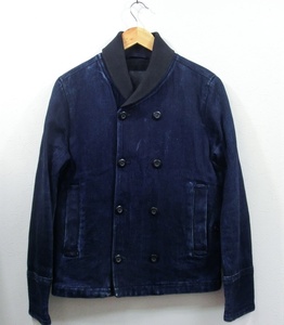 キングラムfhi☆G-STAR RAW ESSENTIAL デニム ジャケット ジースター ロウ 濃紺 オーバーシャツ ロングスリーブ Sサイズ【中古】