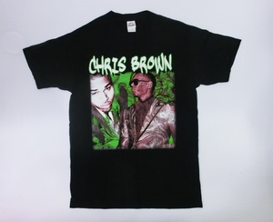 キングラムfhi☆CHRIS BROWN ALSTYLE Tee size M クリスブラウン 黒 ブラック Tシャツ トリプルA メンズ 【中古】