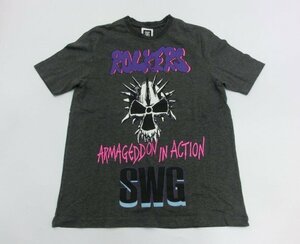 キングラムfhi☆スワッガー SWAGGER SWG Tシャツ Mサイズ コットン ダークグレー プリント【中古】