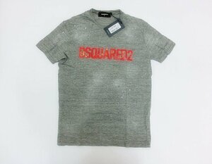 キングラムfhi☆DSQUARED2 ダメージ ペイント加工 クルーネック Tシャツ M （ディースクエアード）【中古】