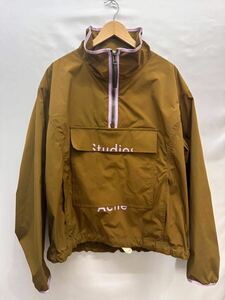 20240511【Acne studios 】アクネ ストゥディオス アノラックパーカー ナイロンジャケット ハーフジップ 46 FN-MN-OUTW000140 ブラウン