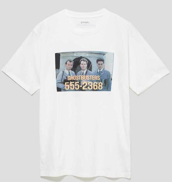 送料無料 ゴーストバスターズ 555-2368 Tシャツ XLサイズ 白 ホワイト グラニフ graniph
