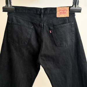 希少《 England / W36》90s 美品【 英国製 Levi's 501 後染め 黒 ブラック デニム ビンテージ イギリス製 】