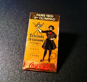 ■コカコーラ CocaCola　ピンバッジ　100　/1900年 パリ五輪　/オリンピック