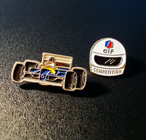 ■レース　F1　ピンバッジ　35　2個セット　/ エルフ