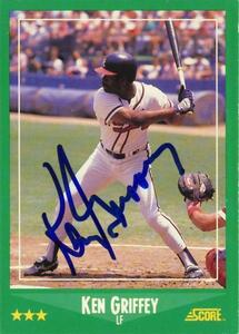 ■ケン・グリフィー・シニア　1988 ブレーブス　直筆サインカード　MLBスーパースター