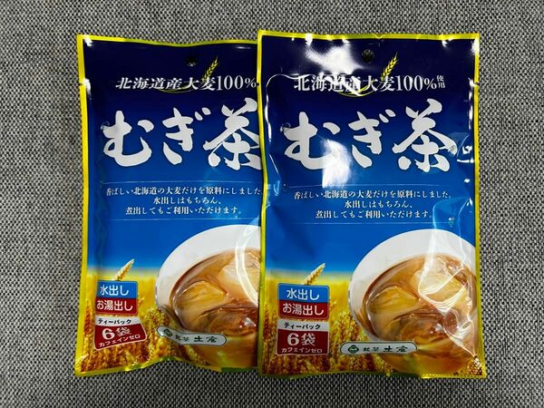 銘茶　土倉　むぎ茶　ティーバック　カフェインゼロ　6袋入×2袋