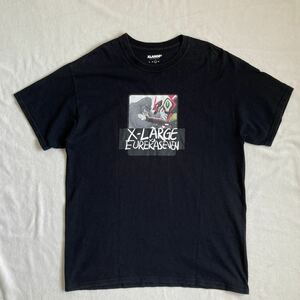 XLARGE × エウレカセブン 半袖Tシャツ ブラック L エクストララージ