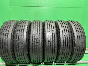 195/75R15 109/107L LT ブリヂストン R202 サマータイヤ 　トラックタイヤ　22年製 6本 9分山 バリ山　195/75r15 B170