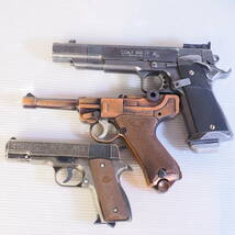 a) トイガン 5丁 COLT AR-15/MP Walther/COLT MKⅣ ASGK/LUGER MODEL72 COLT CAL455 ジャンク_画像2