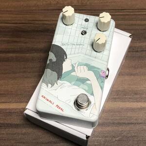 Animals Pedal Custom Illustrated 030 BATH TIME REVERB by 文 BATH TIME GIRL リバーブ ギターエフェクター