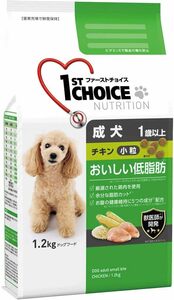 ファーストチョイス ドッグフード 成犬 1歳以上 小粒 チキン 1.2キログラム (x 1)