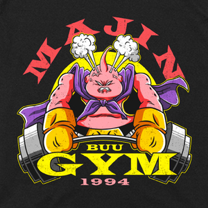【Tシャツ】　『MAJIN BUU GYM』　魔人ブウ　ゴールドジム　ドラゴンボール　S／M／L／XL