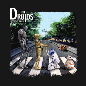 【Tシャツ】　『DROIDS』　STAR WARS　スターウォーズ　アビーロード　映画　ブラック　S／M／L／XL