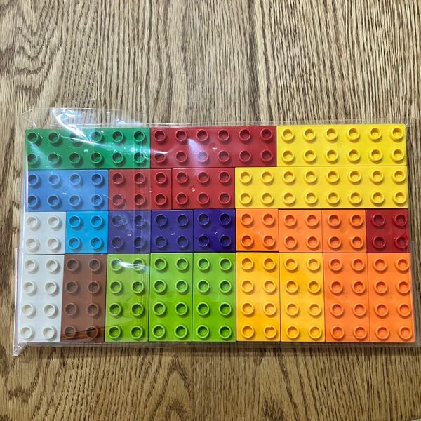 レゴデュプロ　LEGO 基本ブロック　まとめ売り　赤　紫　水色　黄緑　オレンジ　茶色　白　