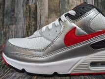 最後 27.0cm/US9 NIKE AIR MAX 90 検 DX4233-001 ナイキ エアマックス90 フォトンダスト/ユニバーシティレッド シルバー/銀/赤_画像2