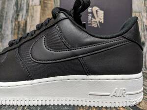 最後 27.5cm/US9.5 NIKE AIR FORCE 1 LOW '07 LV8 NOS 検 FB2048-001 エアフォース1 ワン ロー ナイロン ブラック/ホワイト 黒/白