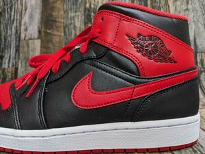 残少 28cm NIKE AIR JORDAN 1 MID -Bred Toe- 検 エア ジョーダン ミッド ブレッド トゥ ALTERNATE DQ8426-060 黒/赤 ブラック/レッド US10