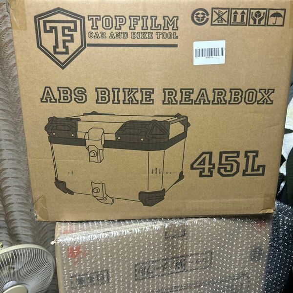 ONE STEP バイク用リアボックス リアボックス ABS 大容量 トップケース 取り付けベース付き 等 (45L) 