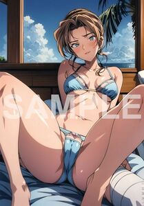 名探偵コナン　妃英理　G7　アートポスター　A4サイズ　高画質　同人　AIイラスト　匿名配送！送料無料！