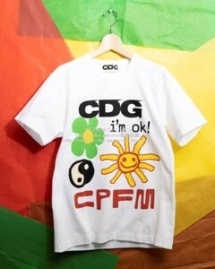 ■激レア■CDGコムデギャルソン×CPFM-カクタス プラント フリー マーケット-A-限定Tシャツ-2021SS-■XL■白■新品タグ付■国内正規品